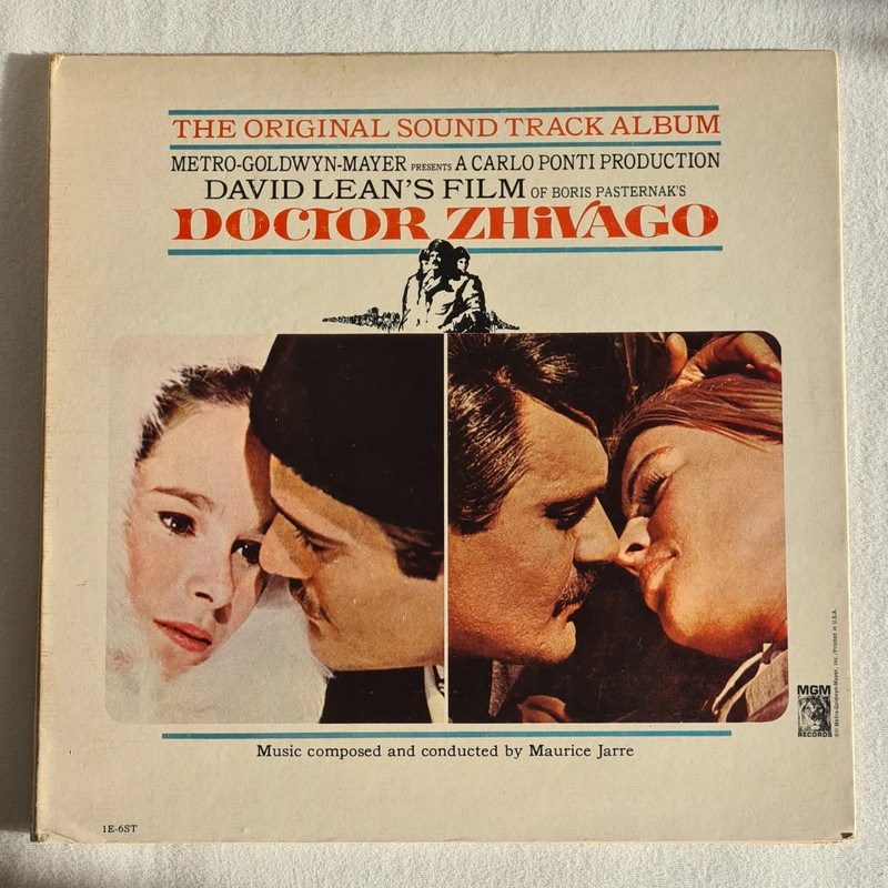 Vynill-LP Original-Soundtrack-Album zum Film "Doktor Schiwago" aus dem Jahr 1965, von MGM Records.