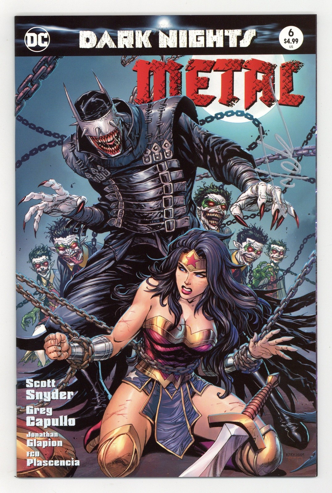 Dark Nights Metal #6 Kirkham Unknown Variant VF 8.0 2018