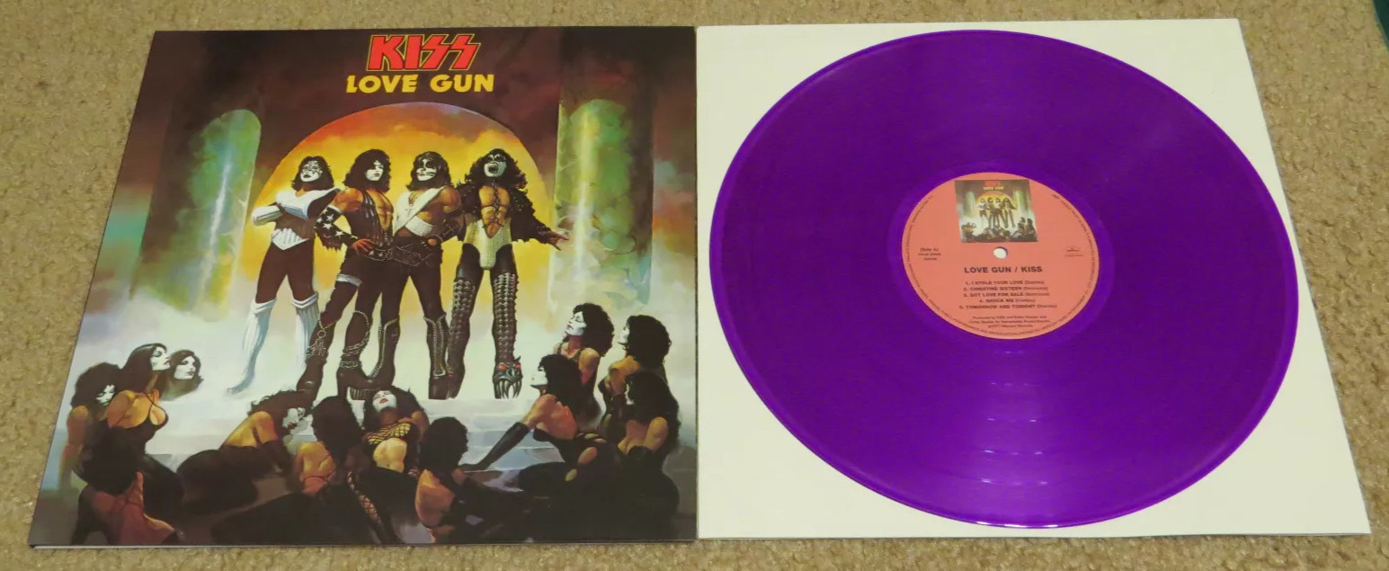 OFFICIAL MERCURY - KISS LOVE GUN JAPANESE ORIGINALS COLORED VINYL LP 1998