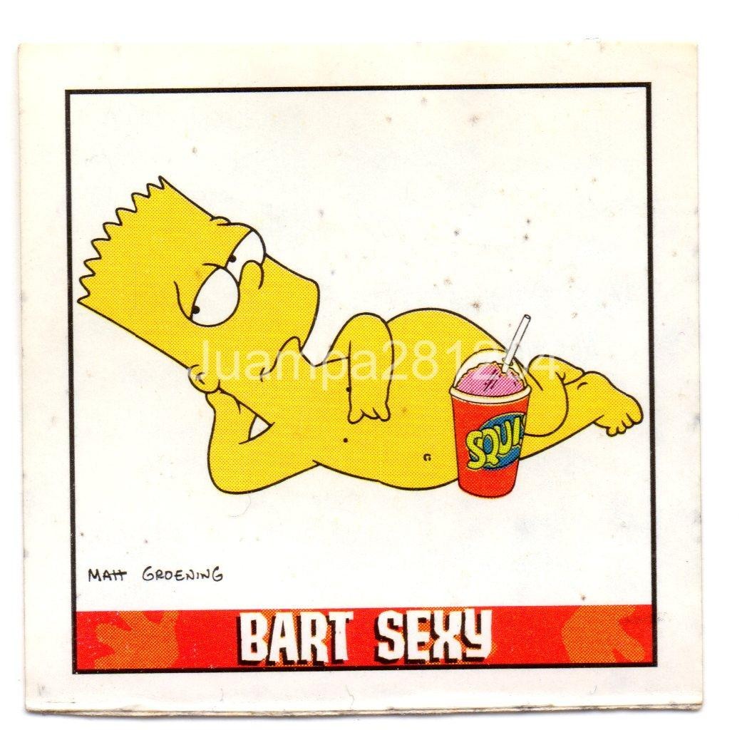 BART SEXI #25 CROMO STICKER LAS 30 CARAS DE BART LOS SIMPSONS 2000 MATUTANO