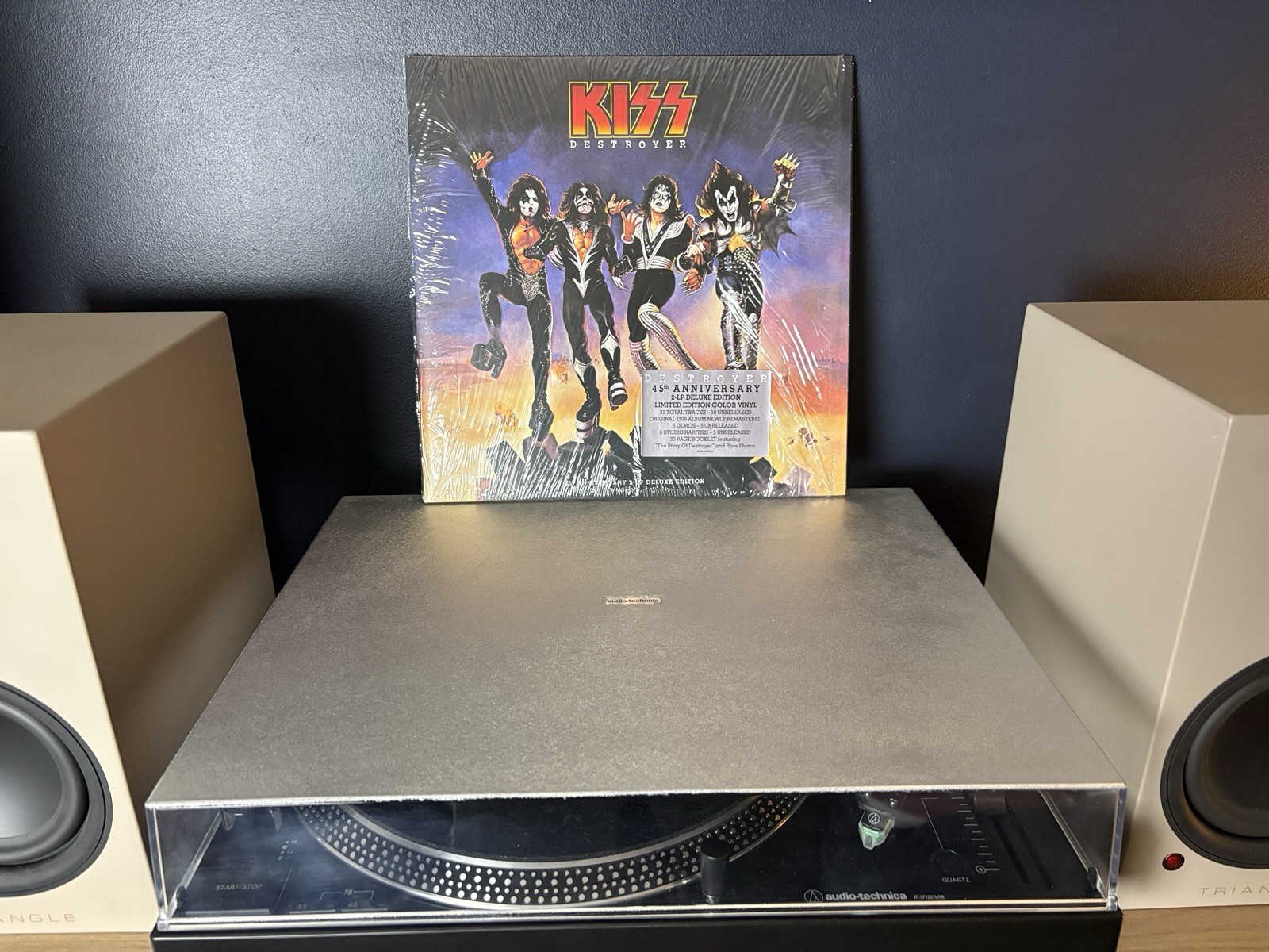 Kiss Destroyer 2021 Deluxe Ltd Edition 45th Anniversary Yellow Red Vinyl NM/NM