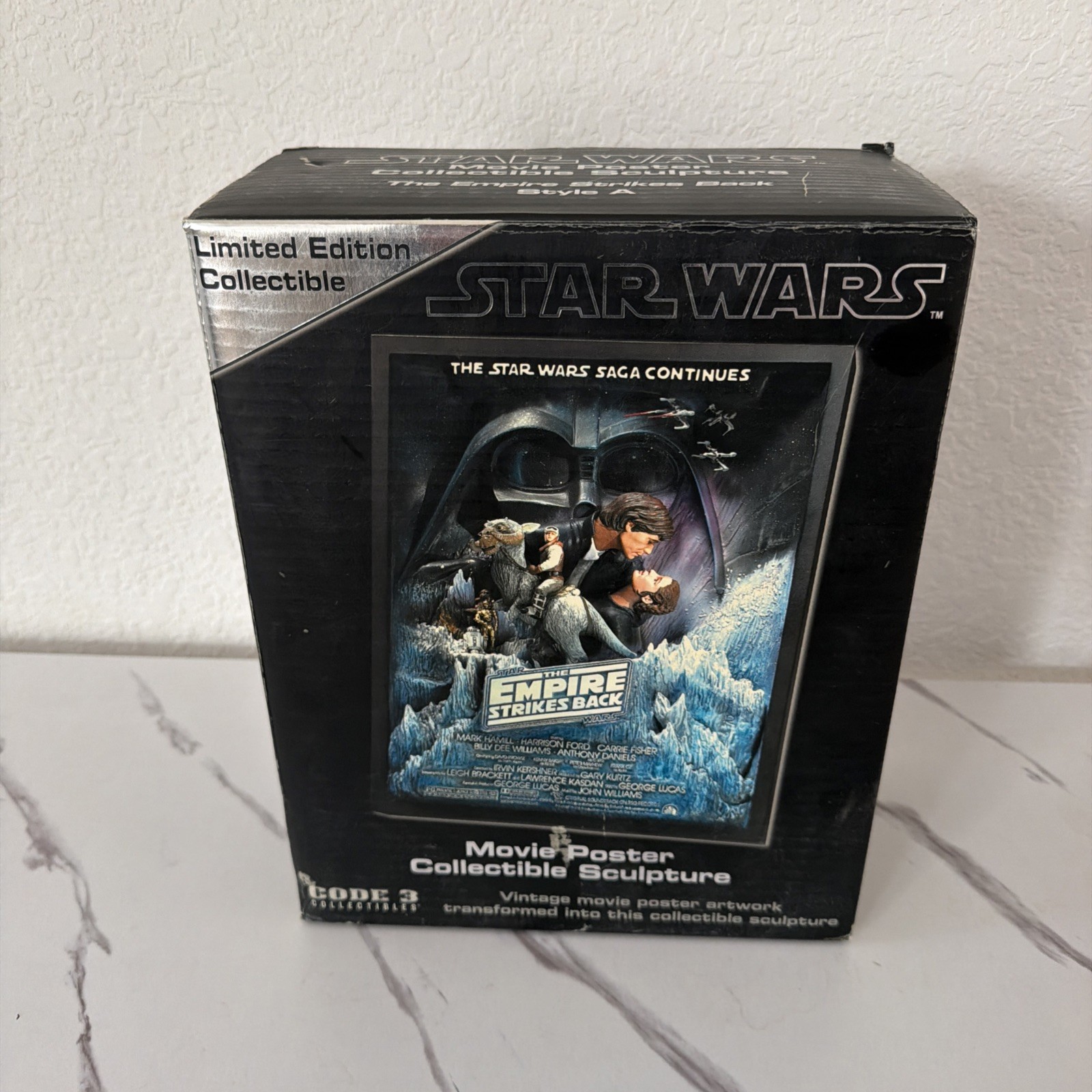 Poster film Star Wars scultura da collezione di codice 3 da collezione