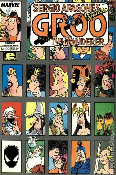Groo il Vagabondo #35 FN 6.0 1988 Immagine Stock