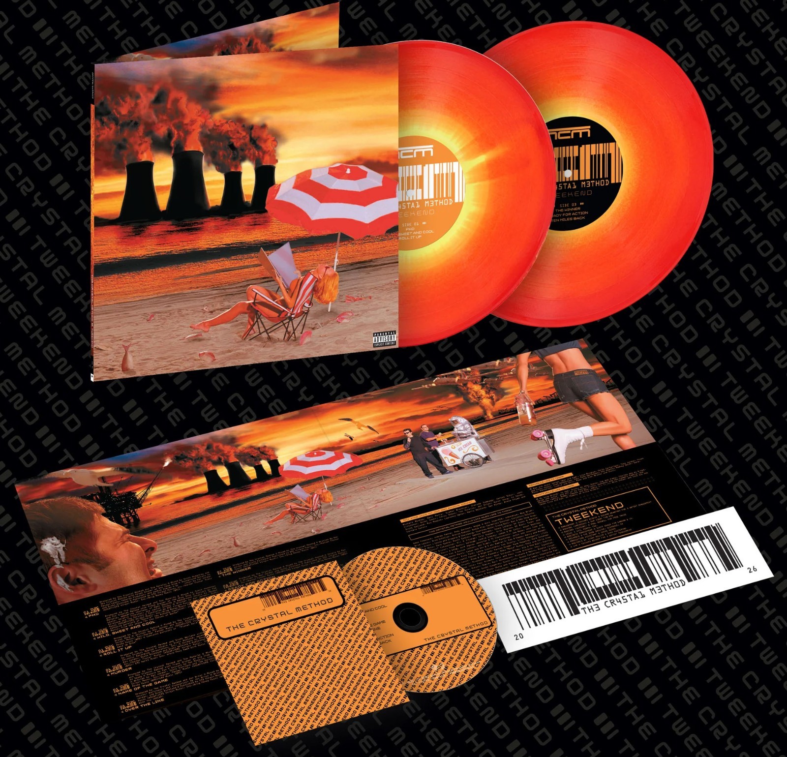 The Crystal Method - Tweekend - 2 x LP Opaque Nuclear Fusion Vinyl - CD - IVC