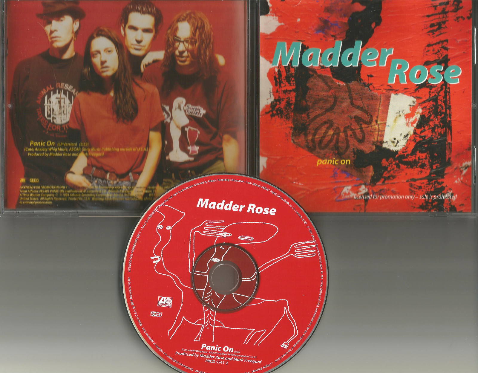 MADDER ROSE Panic On Rare 1994 USA PROMO Radio DJ CD Single MINT 