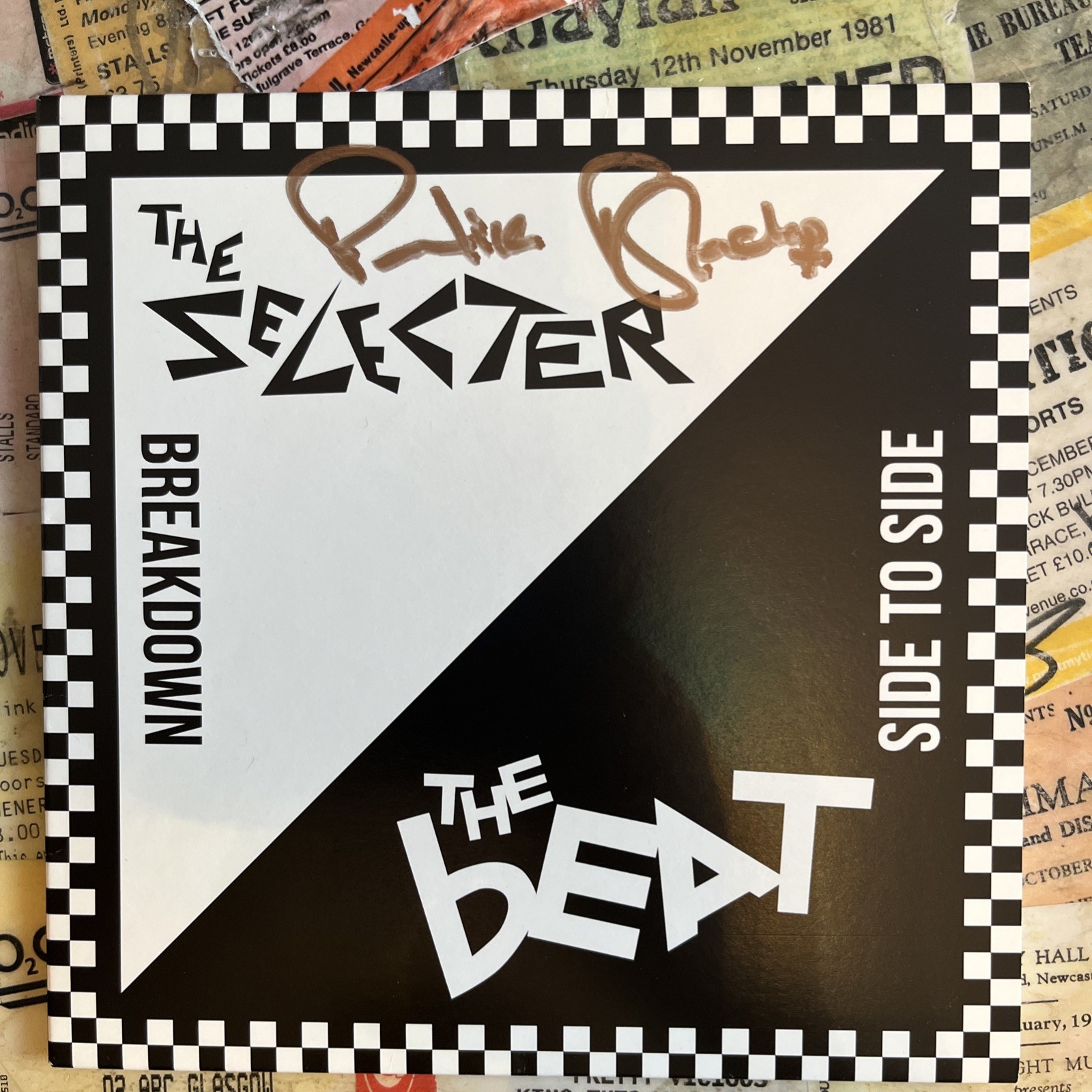 THE SELECTER - *SIGNED*- BREAKDOWN SPLIT SINGLE ORIGINAL 7” 2016- PAULINE BLACK 