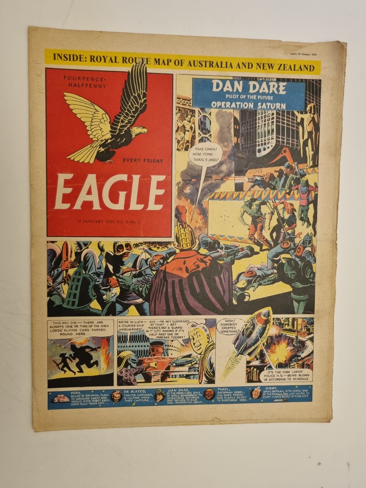 Eagle Comic Vol 5 No 5, 29 January 1954 The Royal Visit Australia & New Zealand