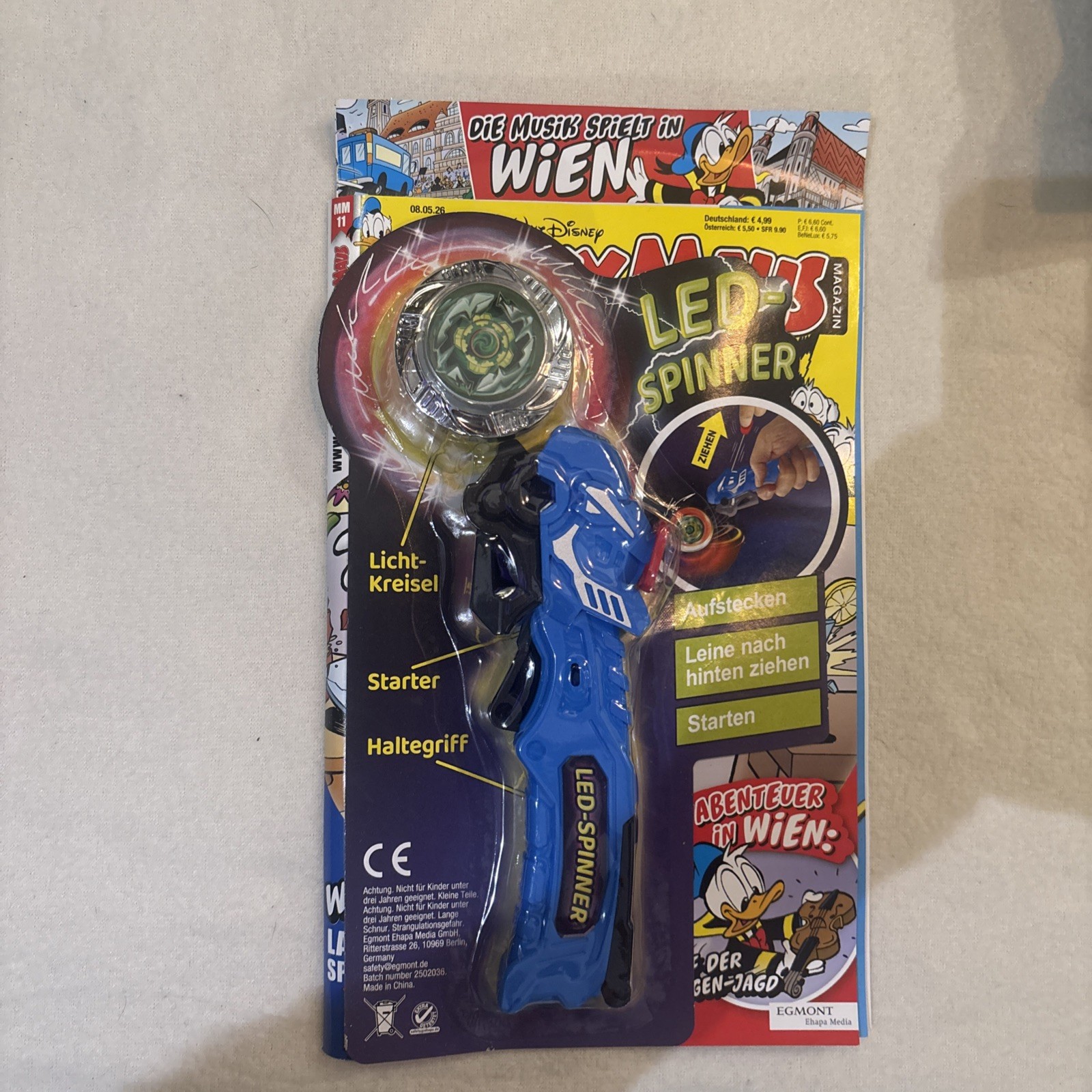 Rivista Topolino n.11/2026 NUOVA E MAI LETTA|CONFEZIONE ORIGINALE Extra Led Spinner Comics