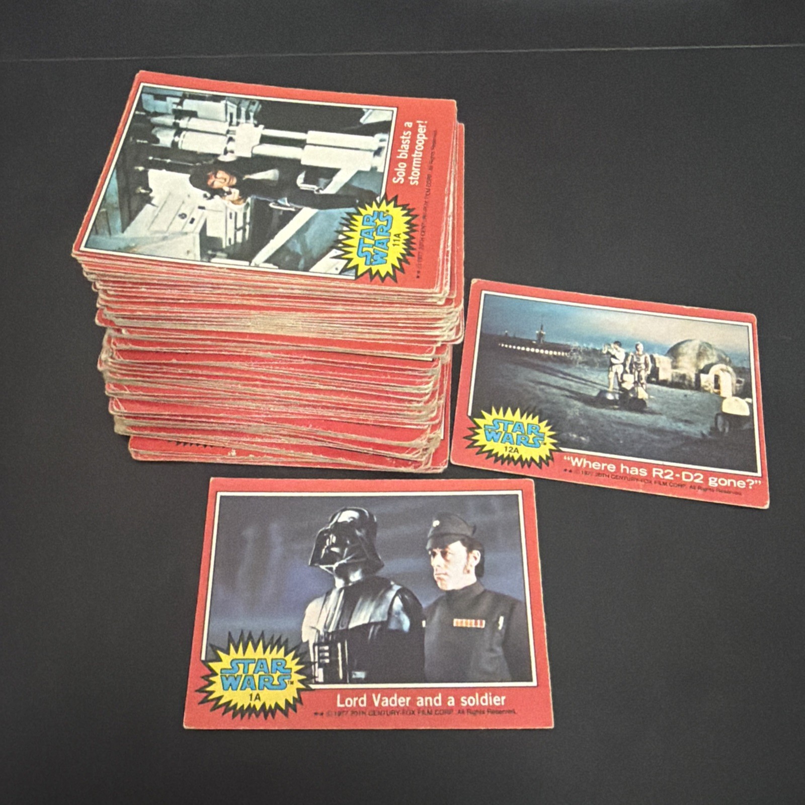 Topps Star Wars Trading Cards 1977 Bundle Red Series 2 - 90+ cards 