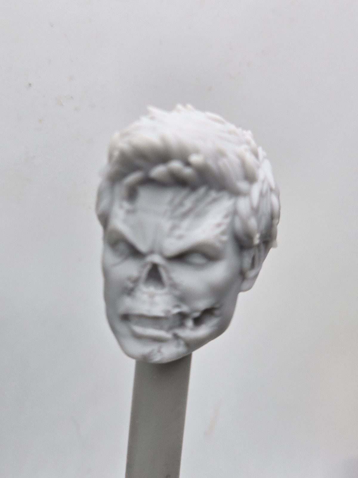 3d Printed CLINT ARCHER ZOMBIE HEAD 6" 1:12 Classified Legends COMPATIBLE