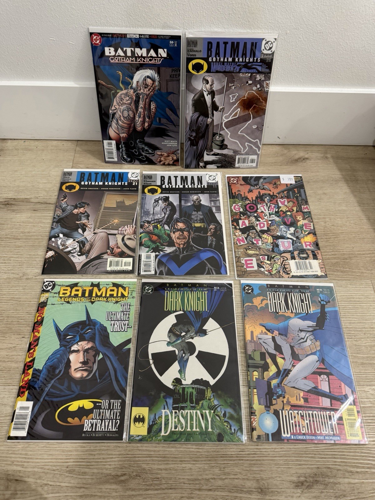 Batman DC Comics Lotto di 8 Gotham Knights Leggende del Cavaliere Oscuro 2002-2003