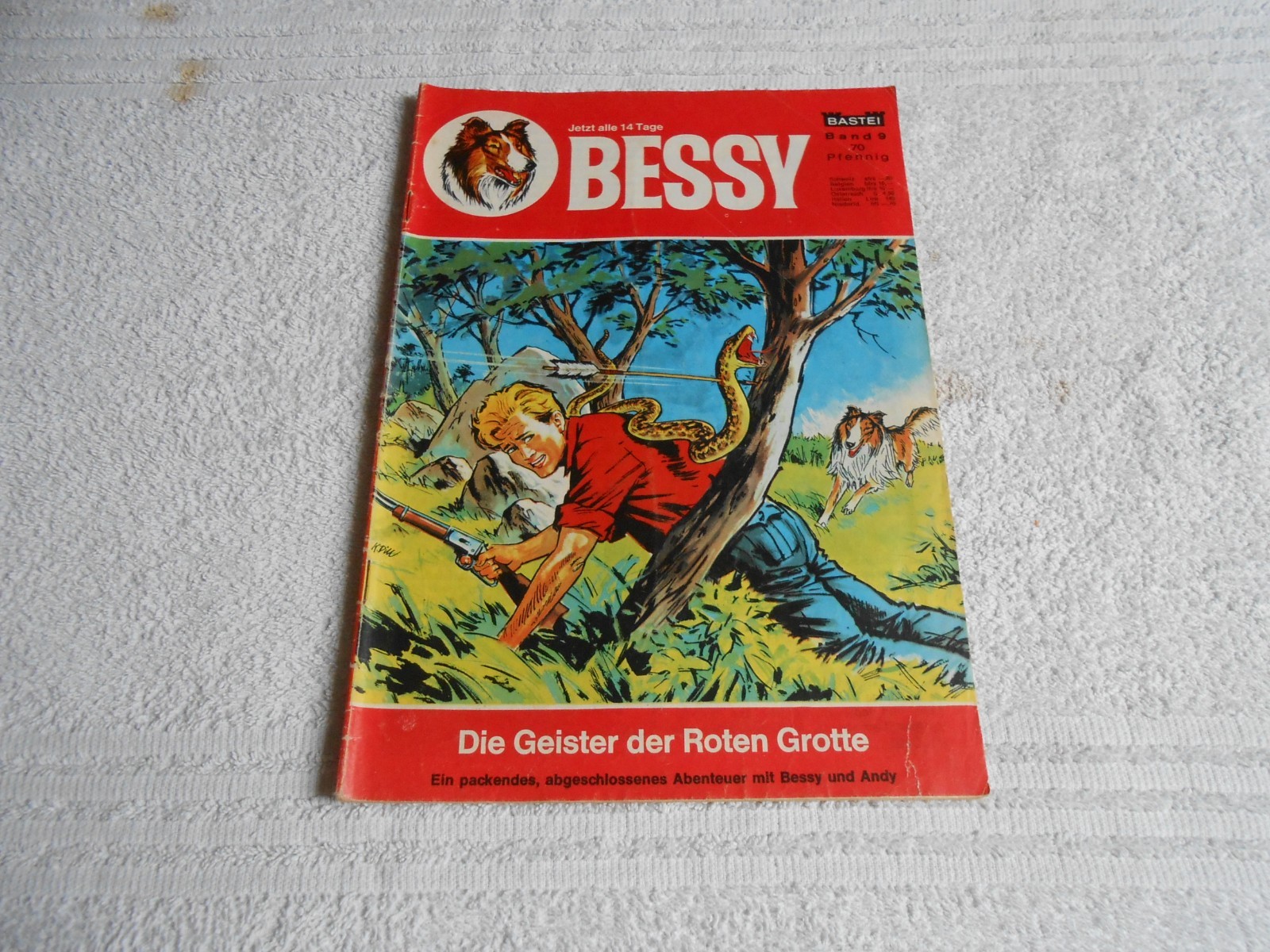 BESSY BASTEI BAND 9, I fantasmi della Grotta Rossa, copertina Klaus Dill