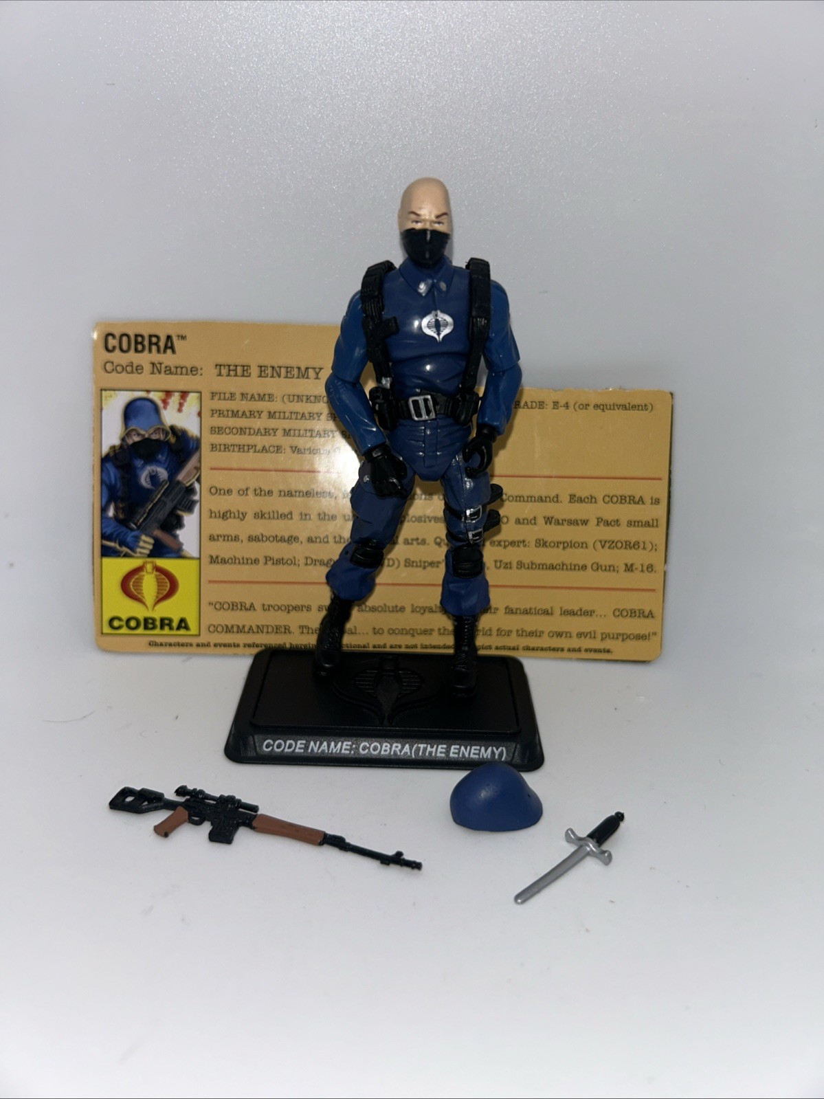 Hasbro Gi Joe Cobra Trooper V3 2007 completo 25° anniversario