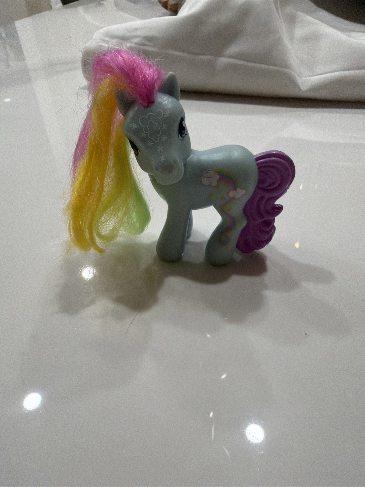 My Little Pony G3 Rainbow Dash Brushable McDonalds Toy Mini Figure MLP