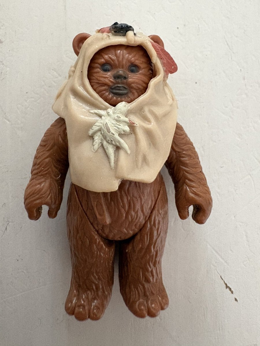 Vintage 1984 Kenner Star Wars Paploo Ewok Last 17 Original Hood 