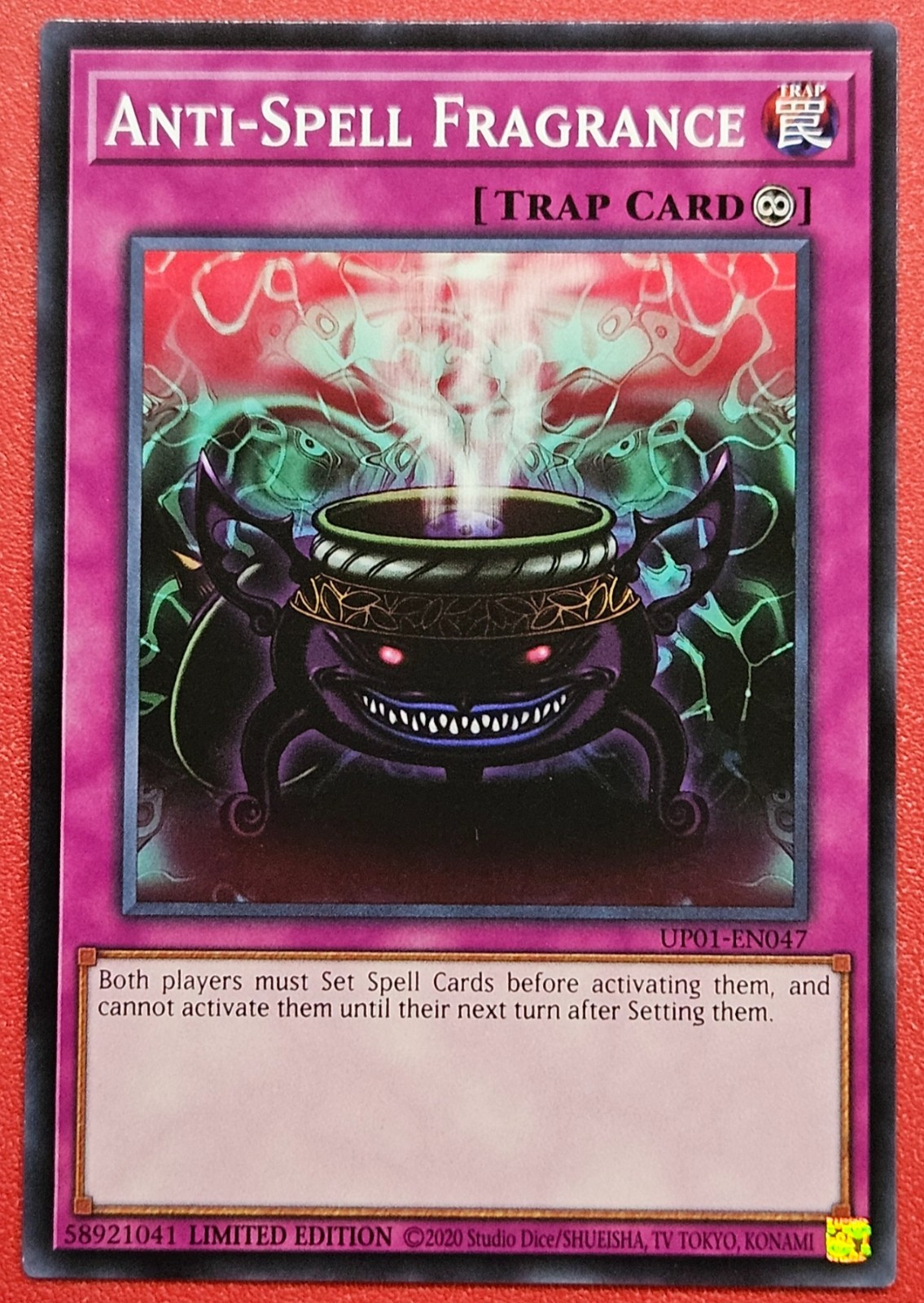 1x Yu-Gi-Oh! Anti-Spell Fragrance - UP01-EN047 - Common - Limited Edition - NM
