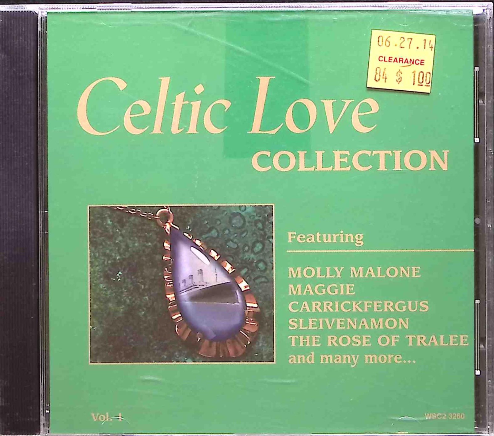 VARIOUS ARTISTS  CELTIC LOVE COLLECTION VOL 1  MADACY ENTERTAINMENT CD 493A