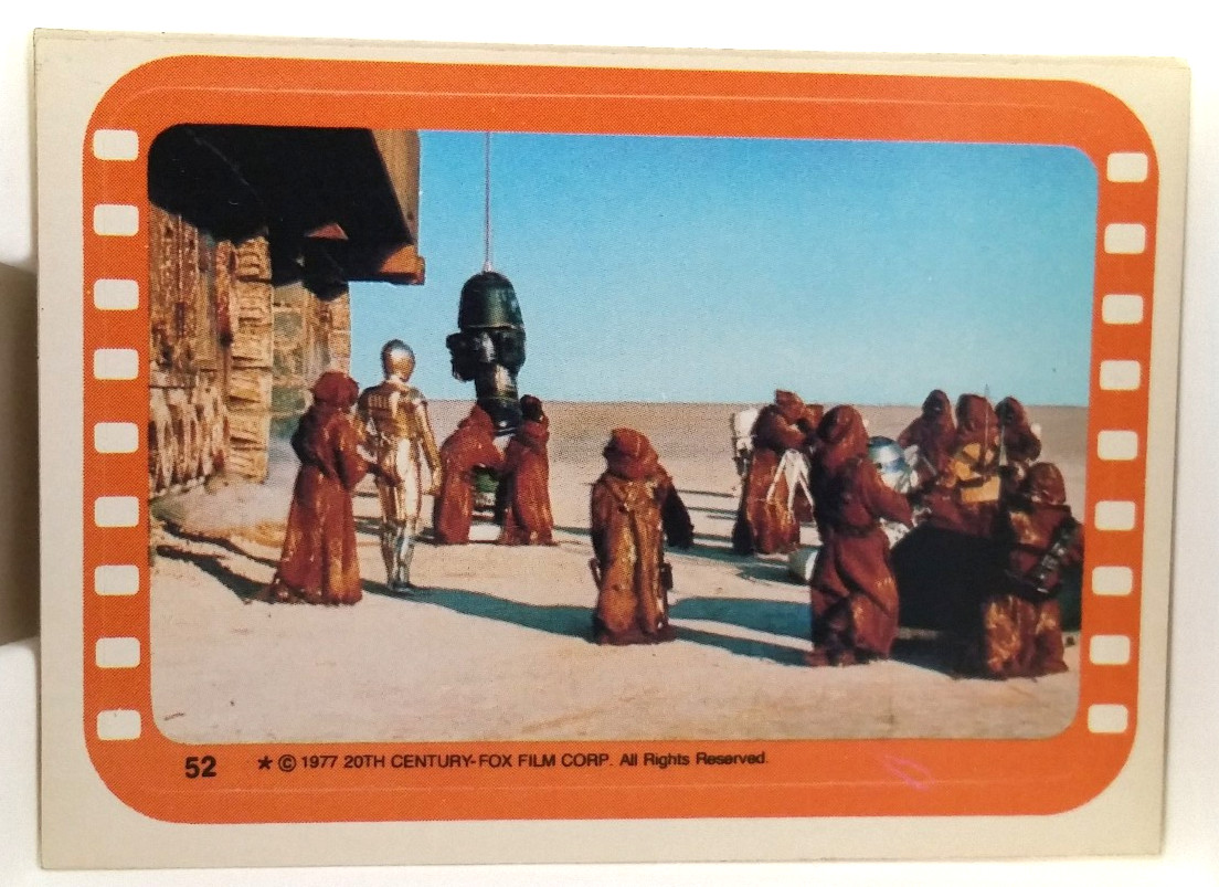 Topps Star Wars Sticker #52 - 1977 Vintage Sticker Trading Card