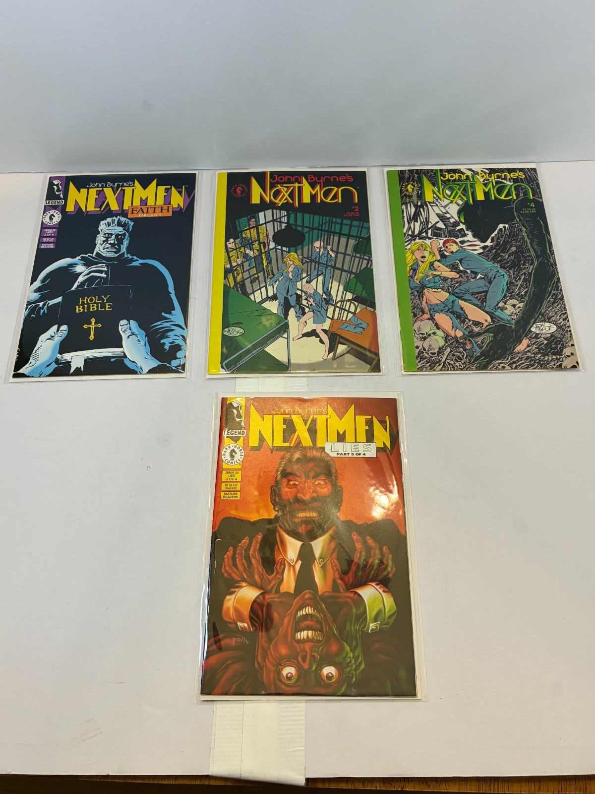 Next Men lotto di 4 fumetti, Johnny Byrnes, usati