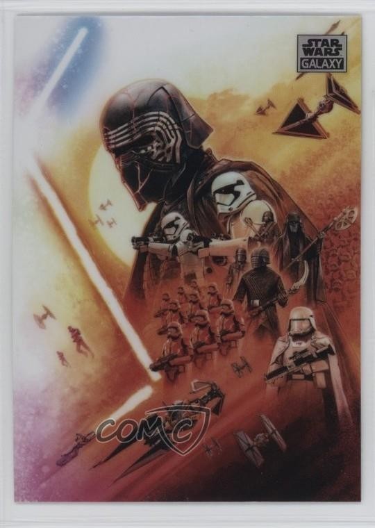 2025 Cromo Star Wars Galaxy Rifrattore Kylo Ren Primo Ordine Stormtrooper 1s5k