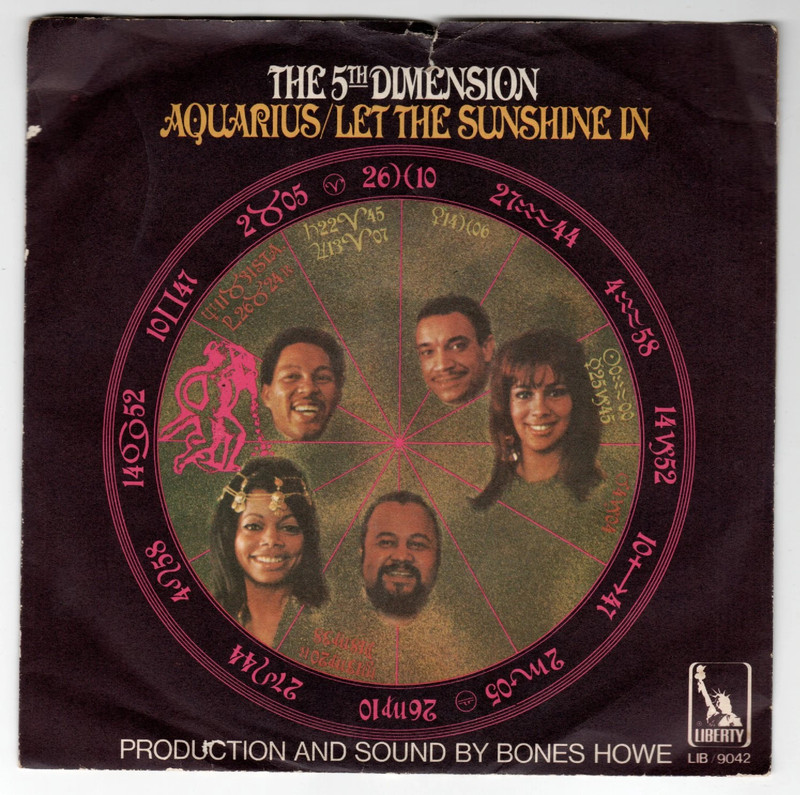 [7" ] 5th Dimension - Aquarius / Let The Sunshine In💿 buonissime👌