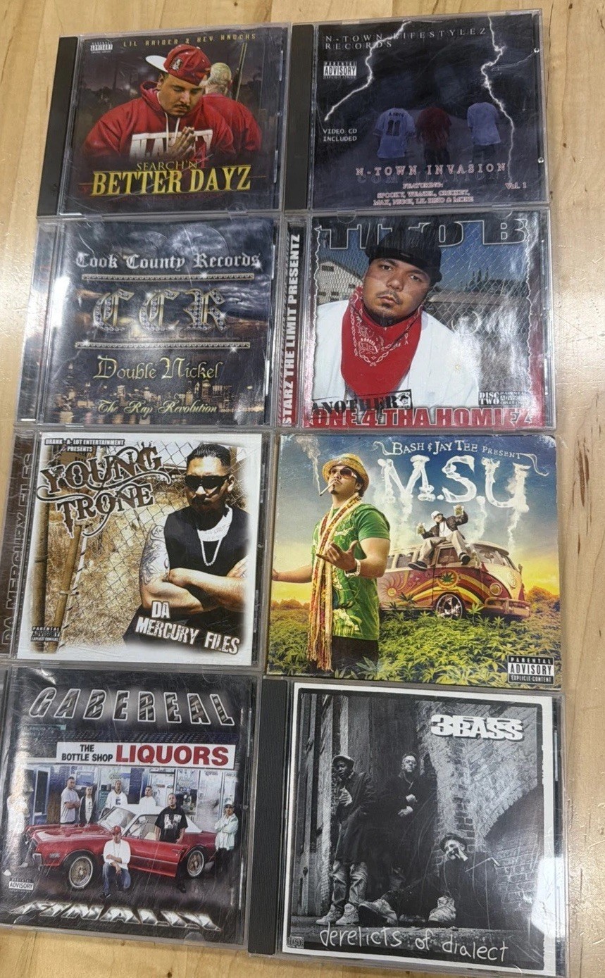 8 CD Lot Latin Chicano Gangsta Rap Bay Area Cult Hip Hop