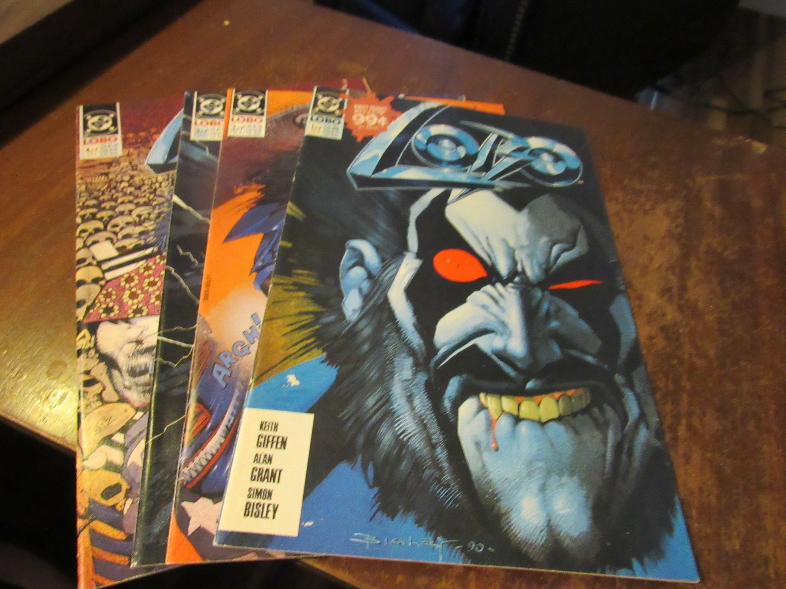 Lobo DC 1990 Originale #1 2 3 4 Mini Serie Fumetti Set 1-4 Completo