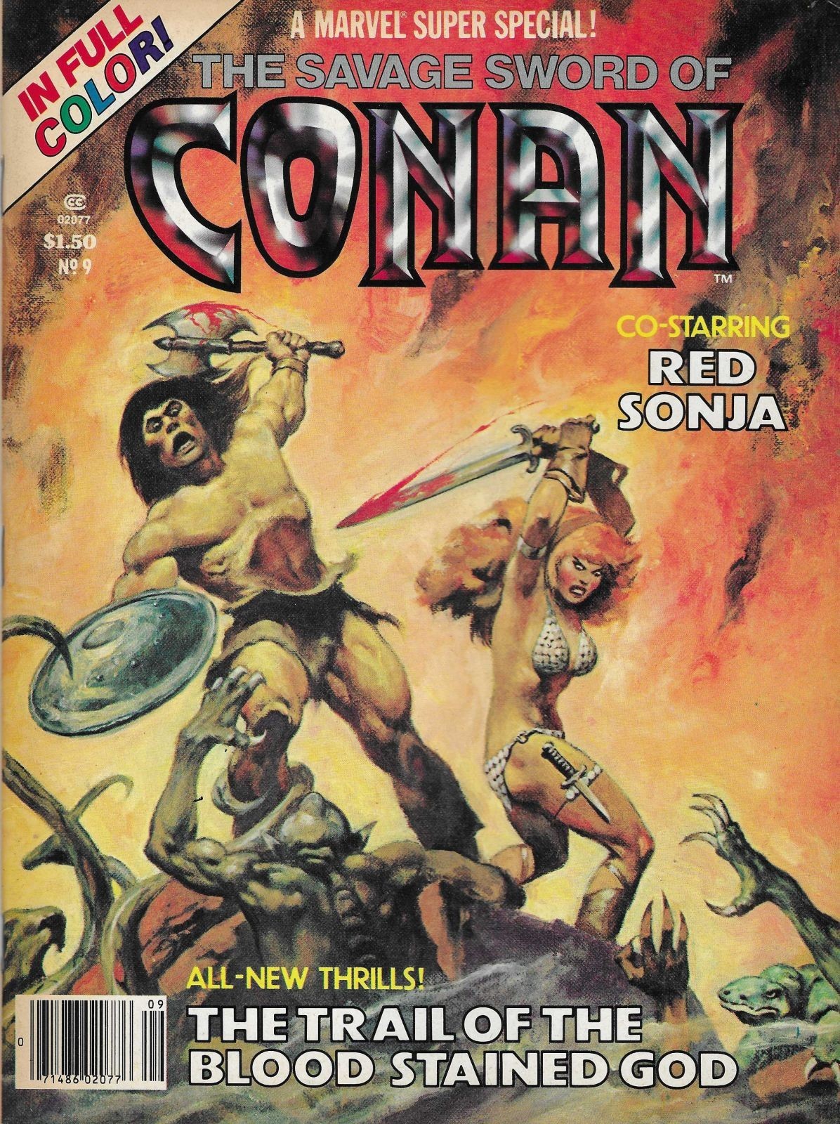 MARVEL SUPER SPECIAL #9 1978! (CONAN/SONJA ROSSA)! CONDIZIONI NUOVE! MARVEL CLASSIC!