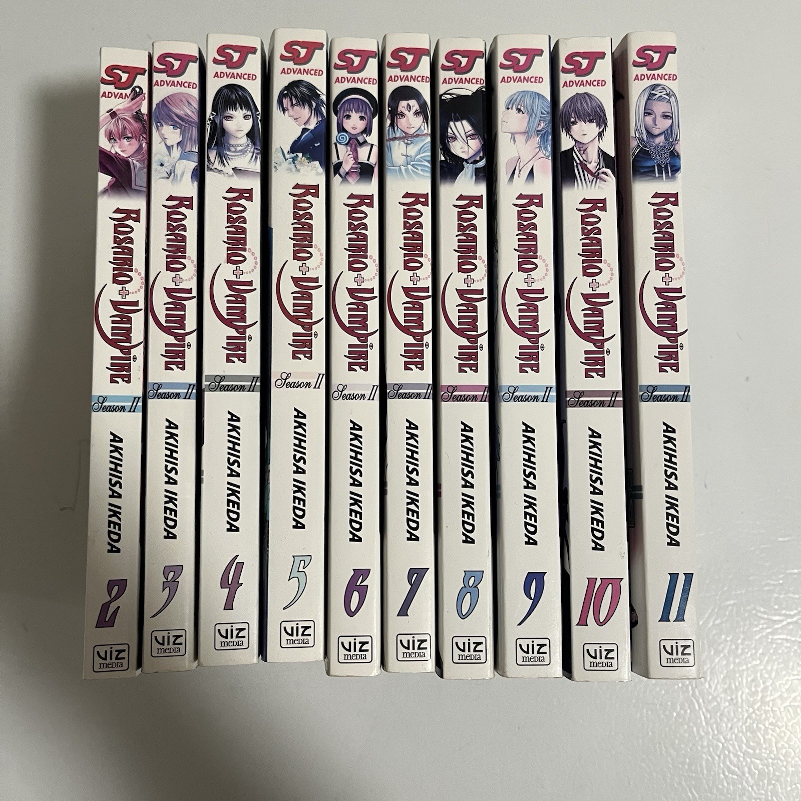Rosario + Vampire English Manga Season 2 Vol 2 3 4 5 6 7 8 9 10 11 Shonen Jump