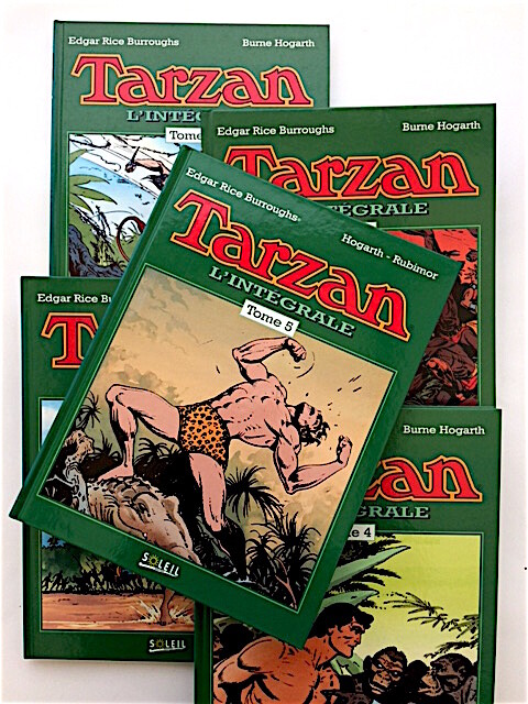 TARZAN - volumes 1, 2, 3, 4 et 5 - Hogarth, Rubimor - Ed. Soleil - Très bel état