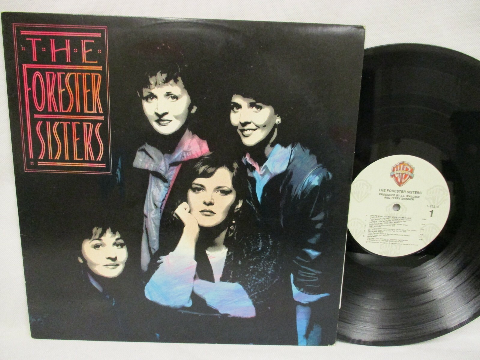 The Forester Sisters S/T 1985 NM- Record Album Country Rock Warner 1-25314 SRC 