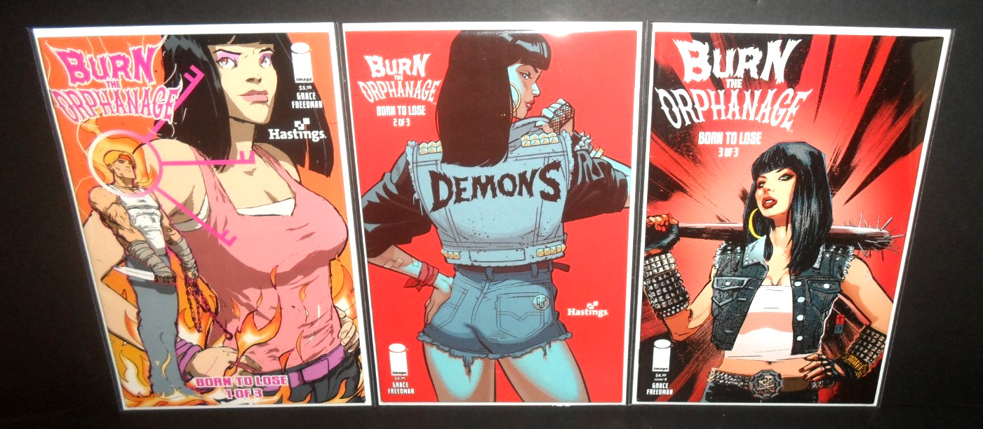 BURN THE ORPHANAGE: BORN TO LOSE 1 2 3 NM IMAGE COMICS BOOK LOT HASTINGS (2014)