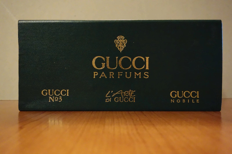 Set de miniaturas de perfumes Gucci Nº 3, L’Arte di Gucci y Gucci Nobile