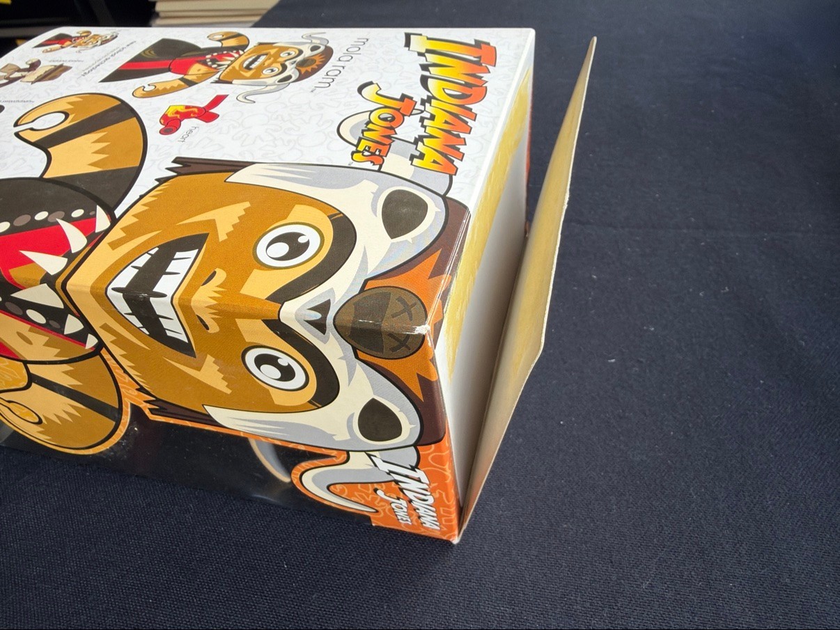 Indiana Jones Mola Ram Mighty Muggs Figure Hasbro 2008 Box Flap Open