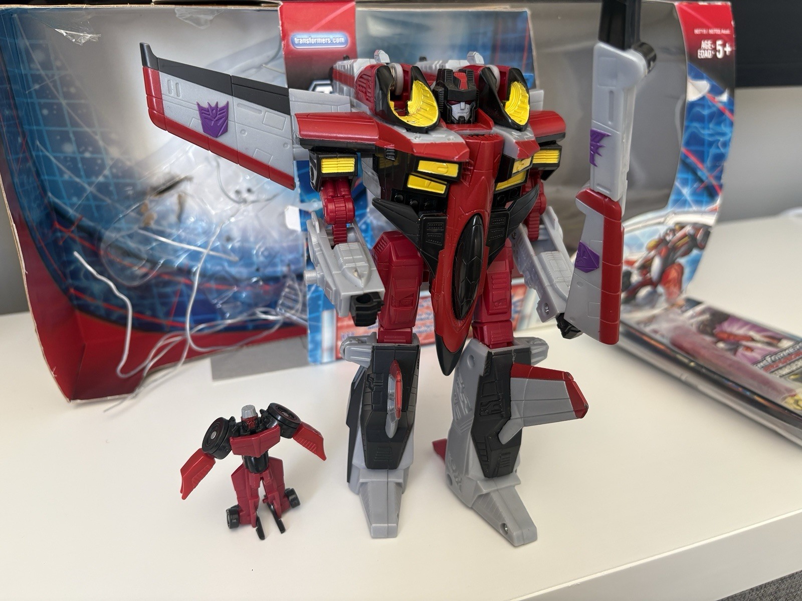 Transformers Armada Starscream w/ Swindle Mini-Con 2002 Hasbro