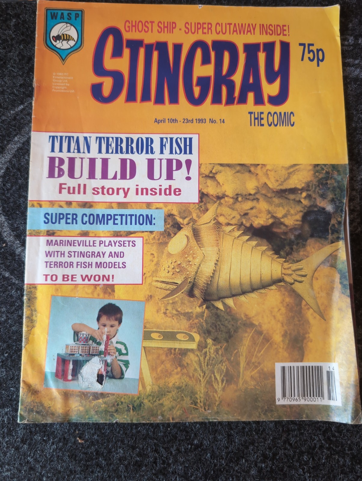 Stingray the Comic Issue 14 Gerry Anderson FLEETWAY Wasp S668