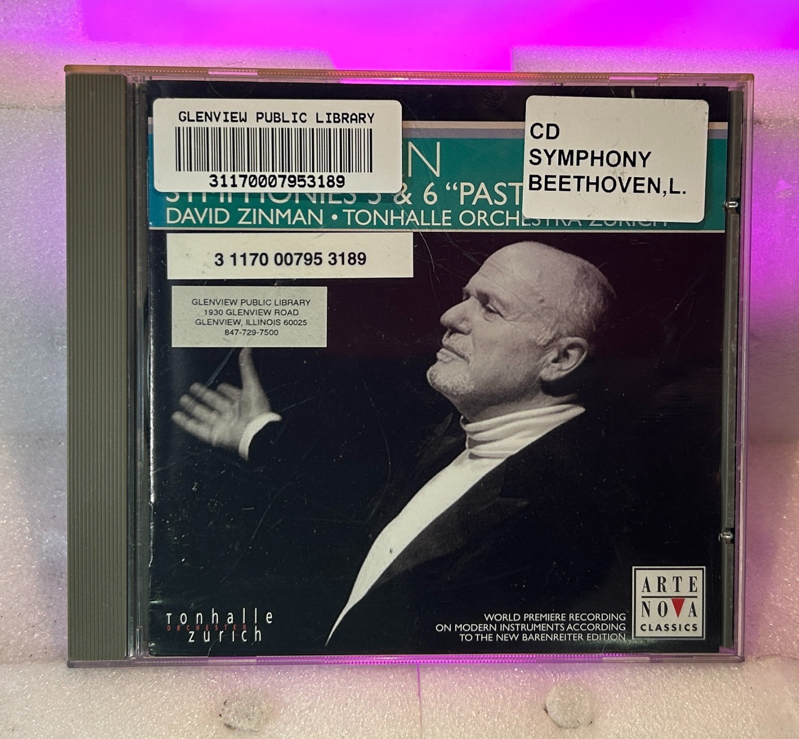 Beethoven Symphonies 5 & 6 - David Zinman (CD, 1997, BMG)  W/ Case, Tested