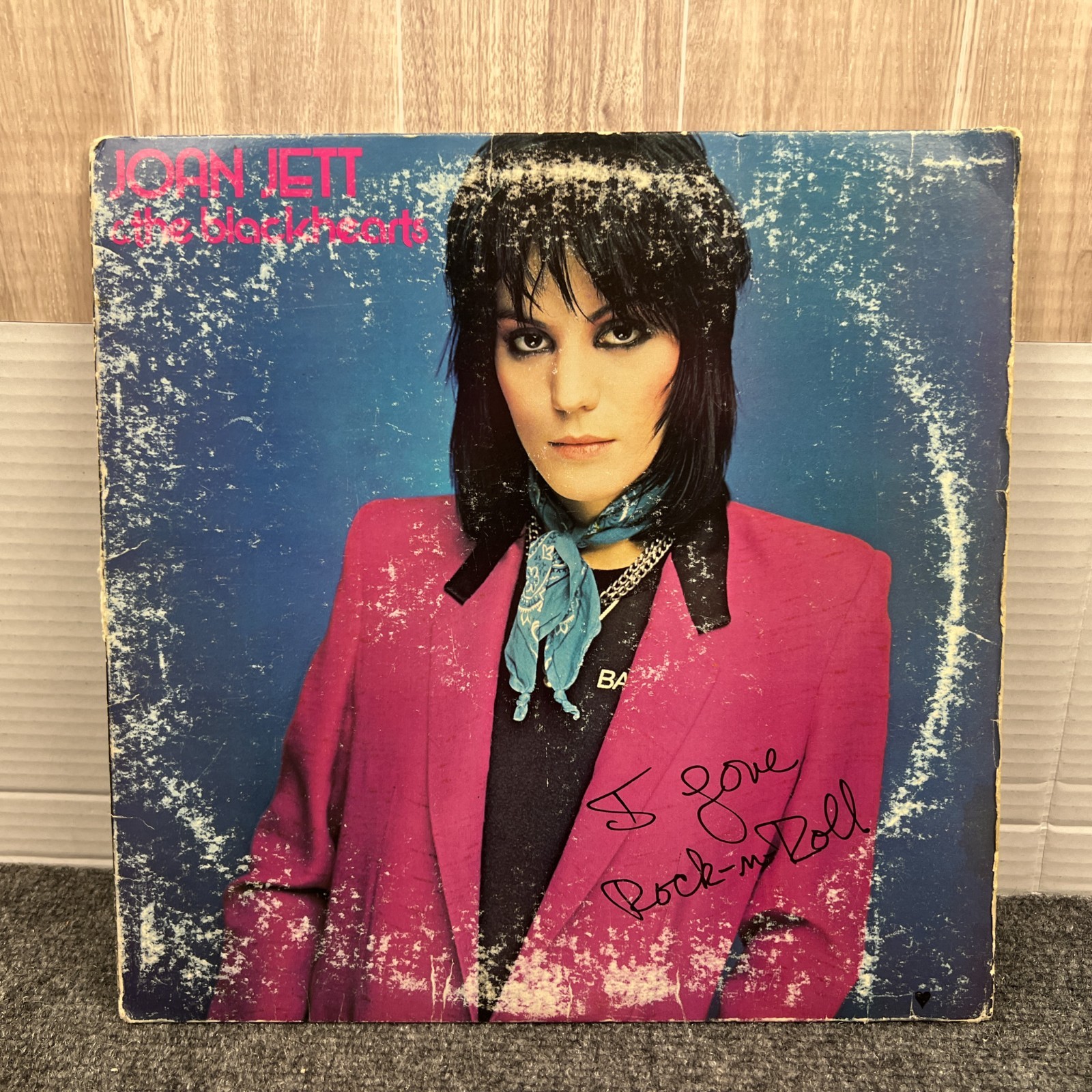 Vinyl 33 RPM LP Record - Joan Jett and the Blackhearts I Love Rock N Roll