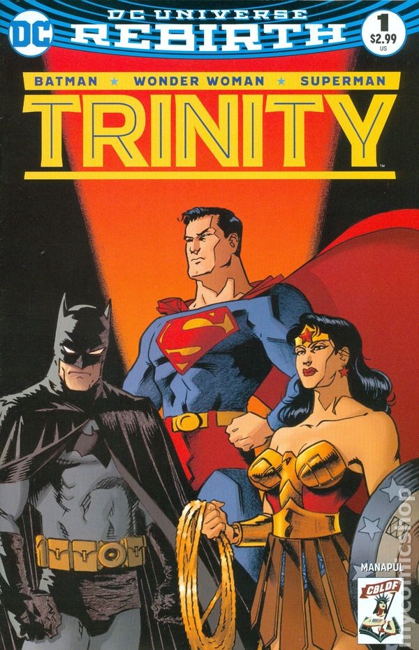 Trinity 1C Wagner CBLDF variante VF 2016 immagine stock