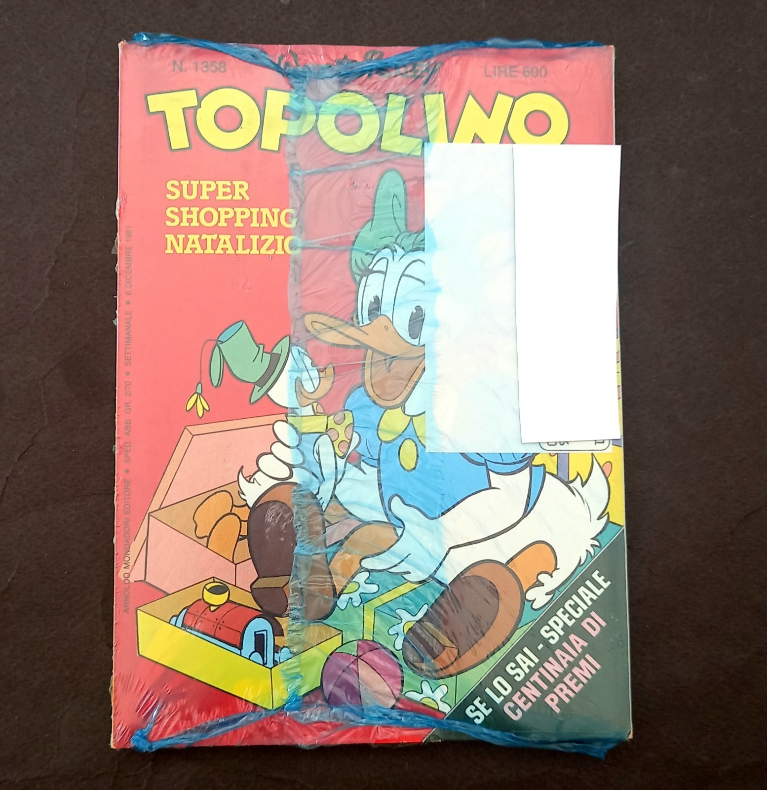TOPOLINO LIBRETTO 1358 Del 1981 Blisterato Da Abbonamento. Leggi descr