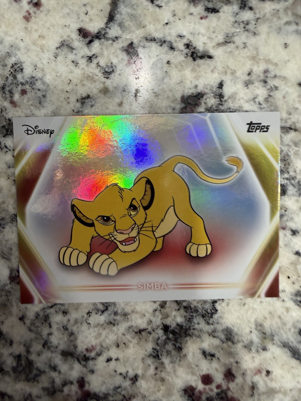 2026 Topps Disney Neon Simba rifrattore Il Re Leone