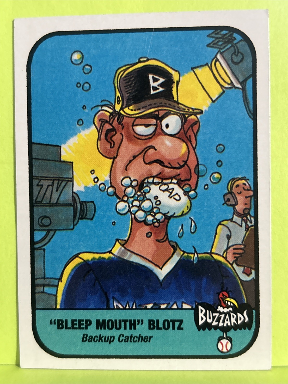 Carta collezionabile Wacky At Bats Buzzards #92 "BOCCA DI PALUDE" BLOTZ. Q5