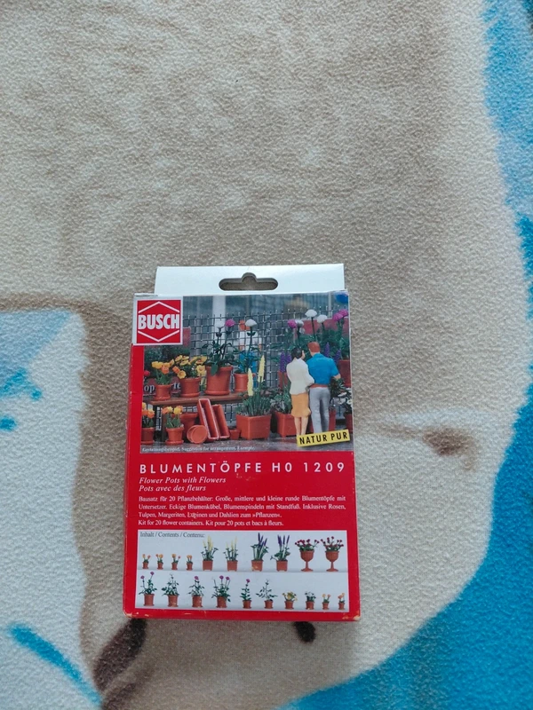Mminiature fiori e vasi modellismo