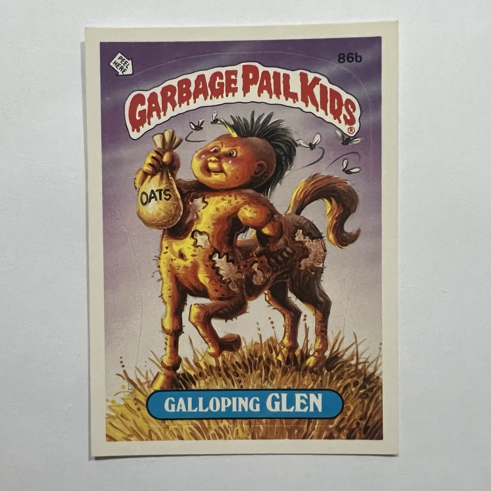 Topps Garbage Pail Kids 1985 GPK Serie 3 #86b GALLOPING GLEN / Lista di controllo