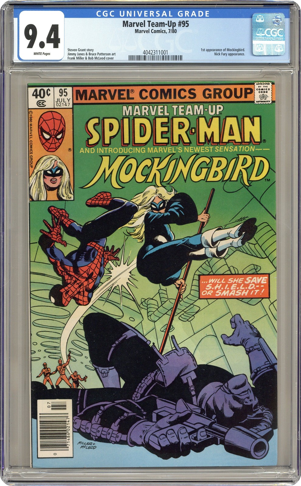 Marvel Team-Up #95N Edicola Variante CGC 9.4 1980 4042311001