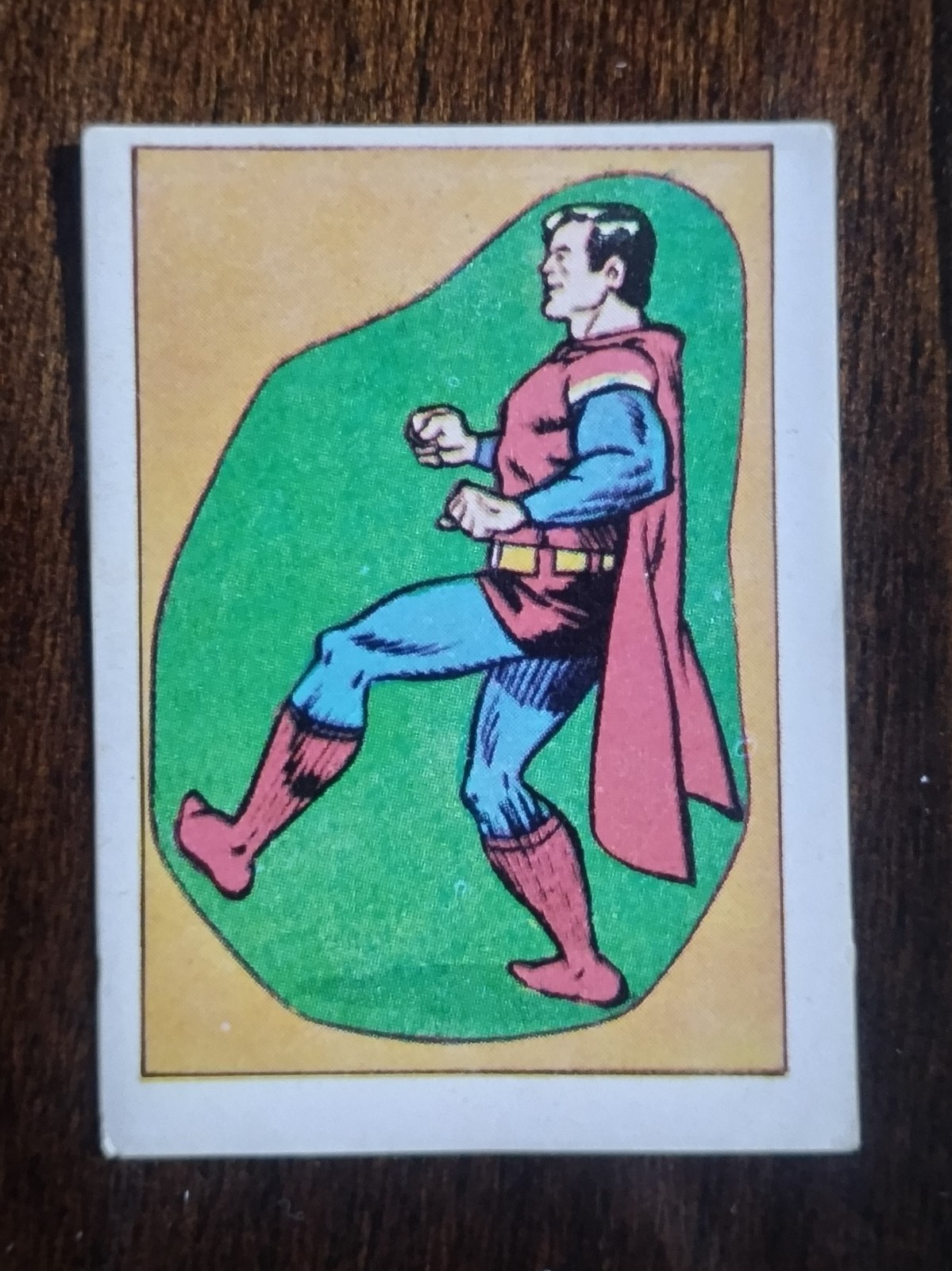 1975 SUPERMAN DC Comics Card Vintage Argentina Figuritas Canchita #9V Rare