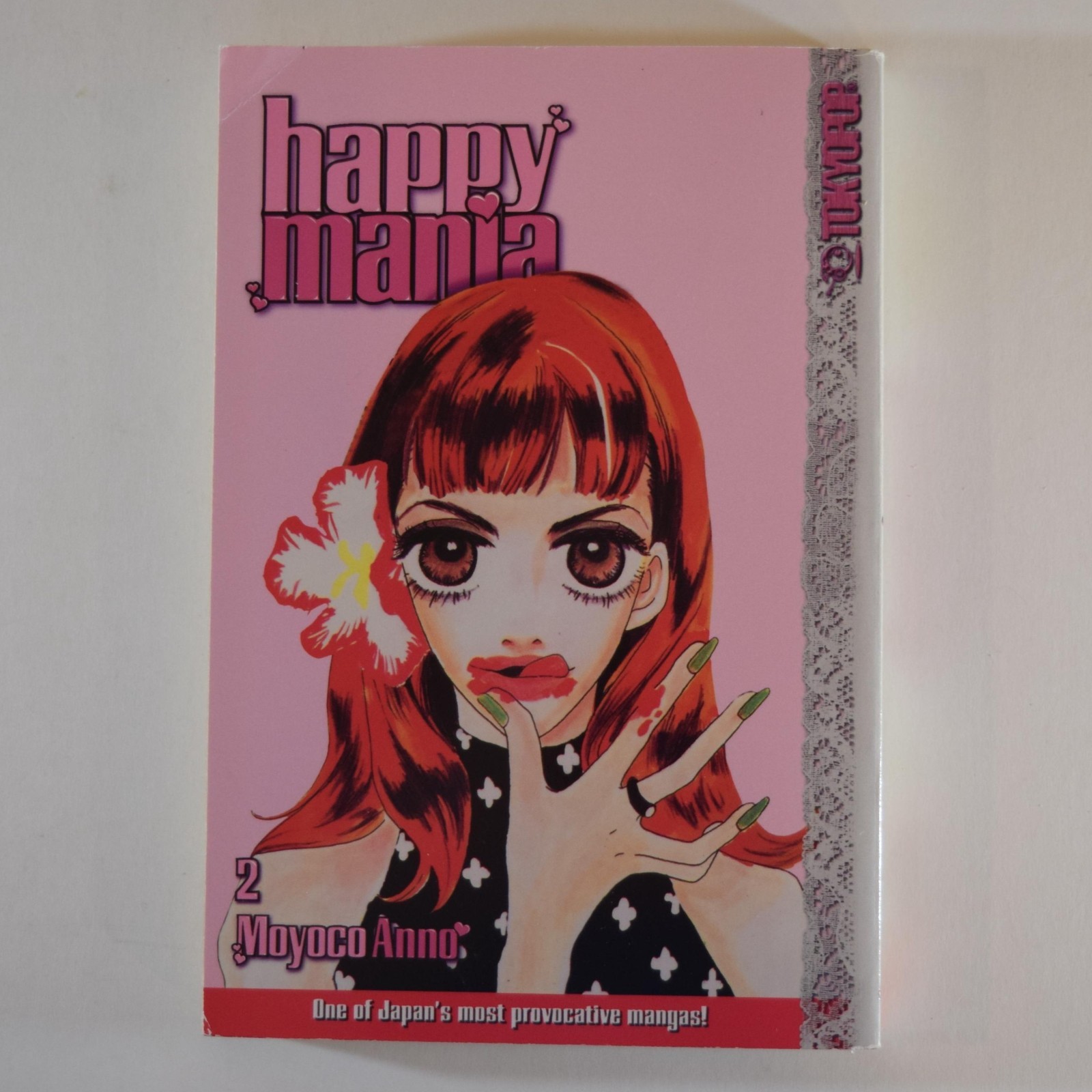 Happy Mania Volume 2 Moyoco Anno 2003 prima stampa inglese manga Tokyopop