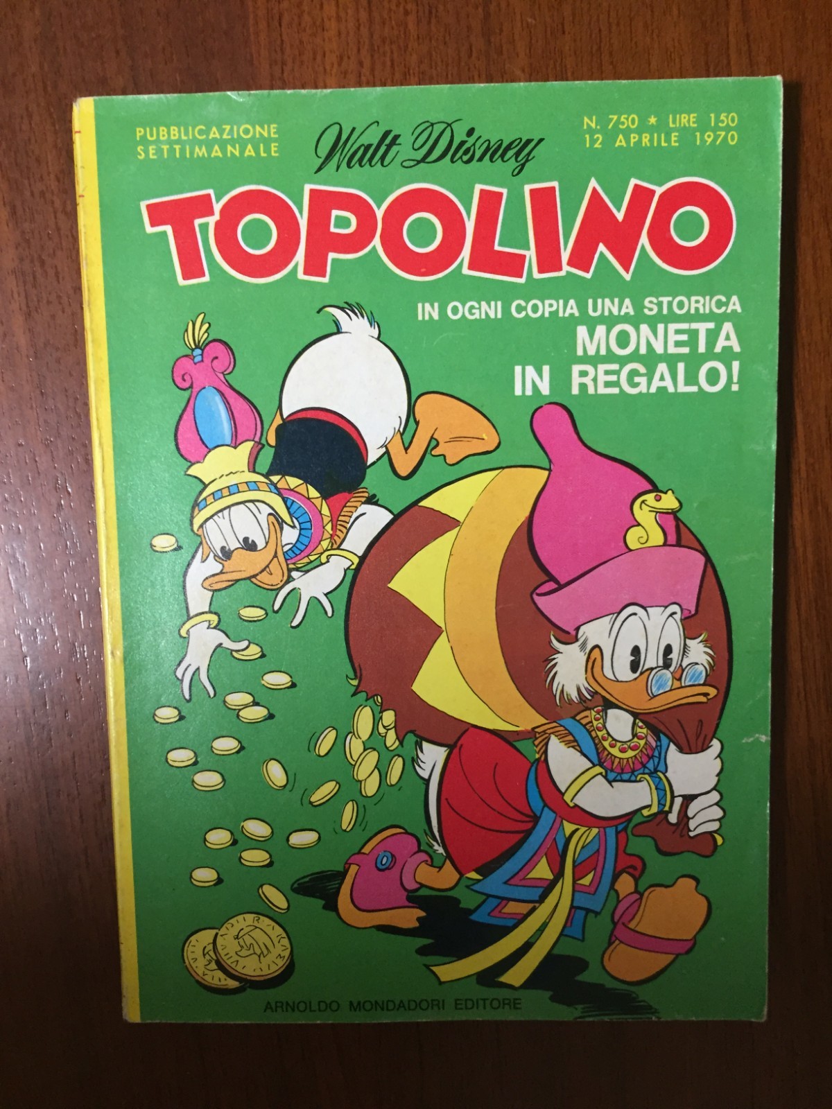 TOPOLINO N° 750 - 12 APRILE 1970, CON I BOLLINI, OTTIMO+++