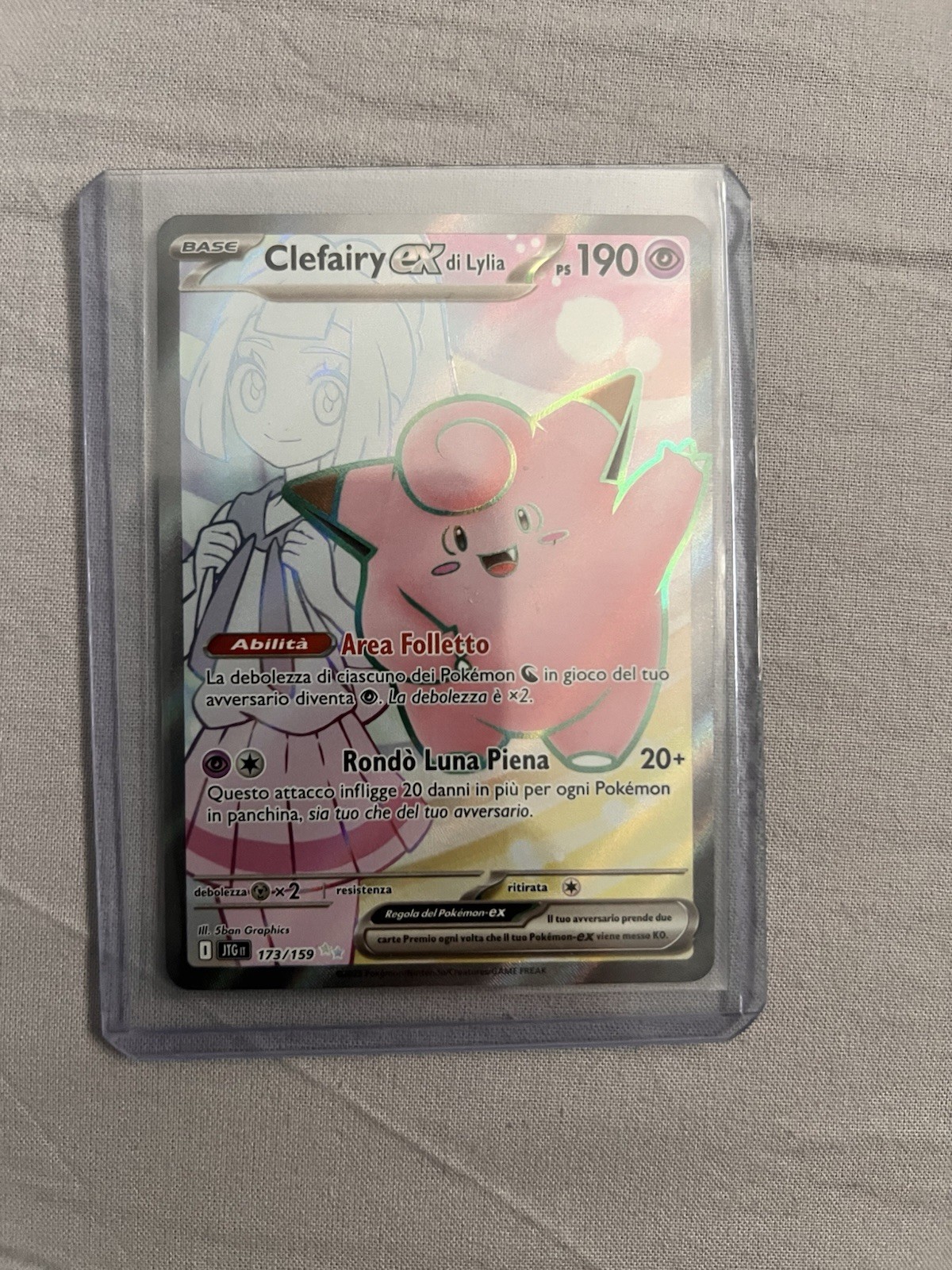 Pokémon Clefairy ex di Lylia 173/159 JTG Full Art olografica ITA 2024