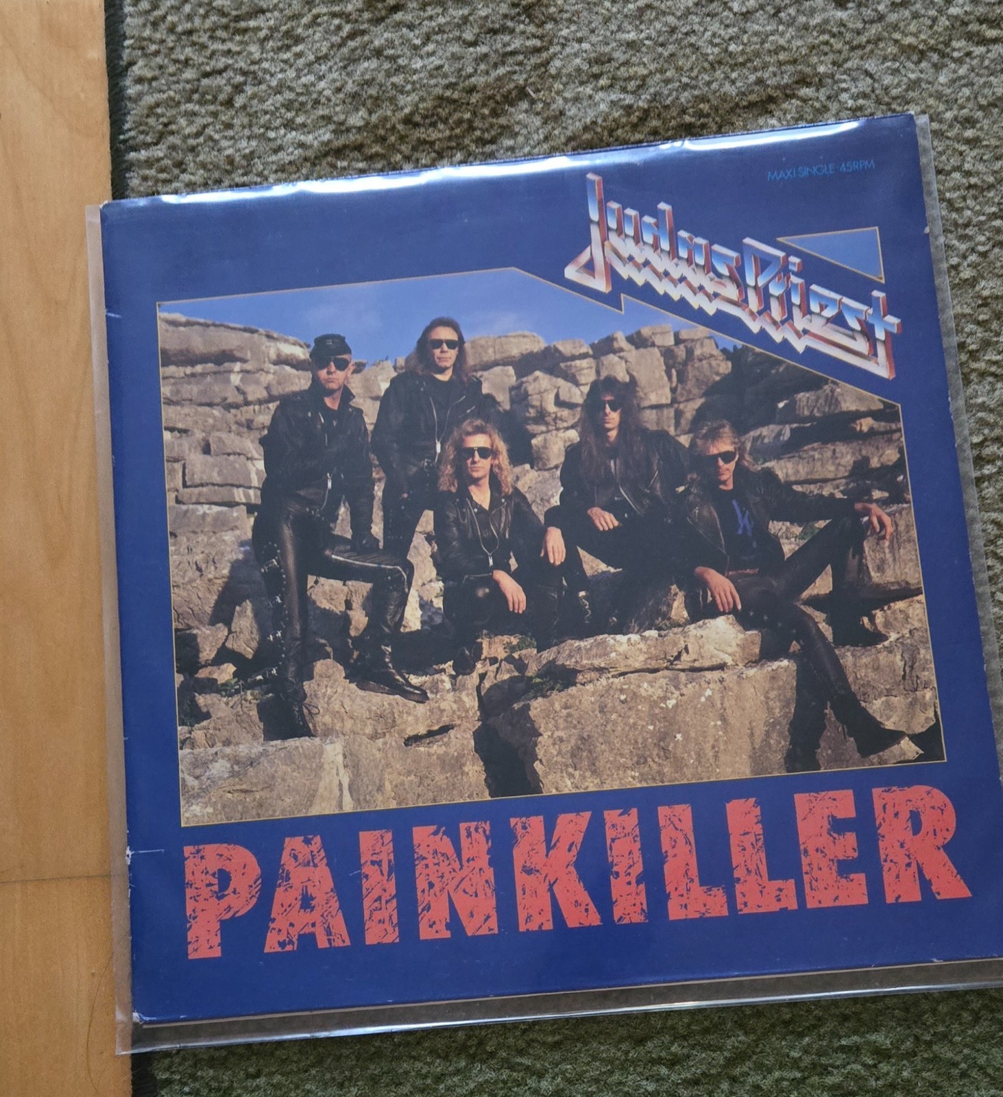 JUDAS PRIEST ** PAINKILLER-  12" single EX-/EX+